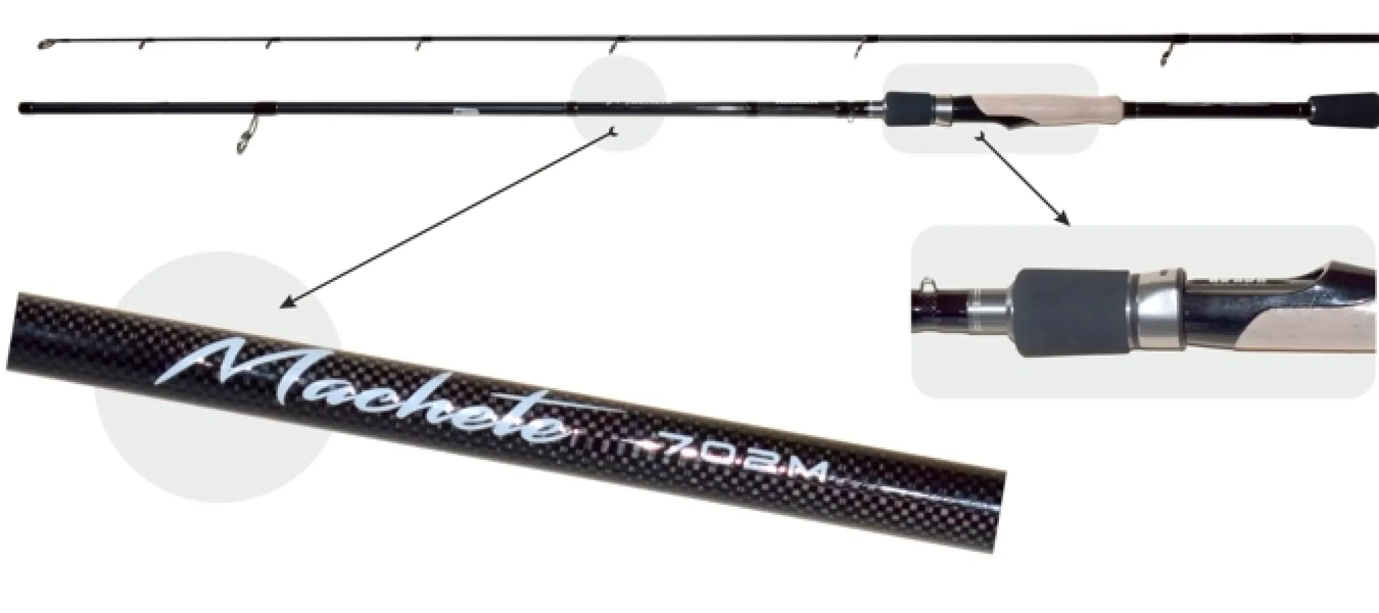 Outlet Akara Machete Cast 802M 240cm 8-32g 2-os. hyrrä