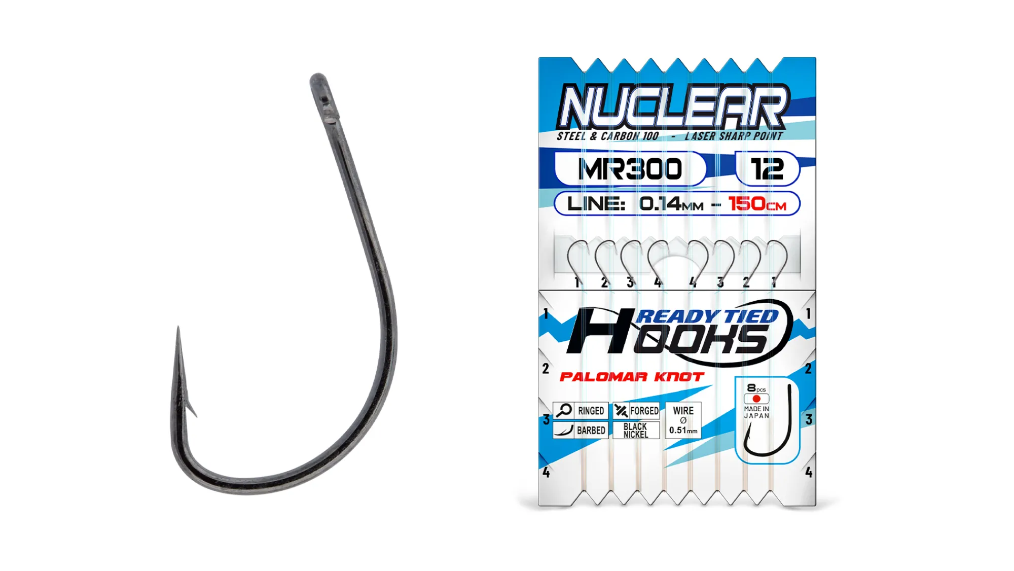 Colmic Valmisperuke MR300 #4 0,30mm 8kpl