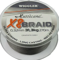 Sale Onkitukku Hurricane X8 Braid harmaa 0,16mm 13,6kg 270m