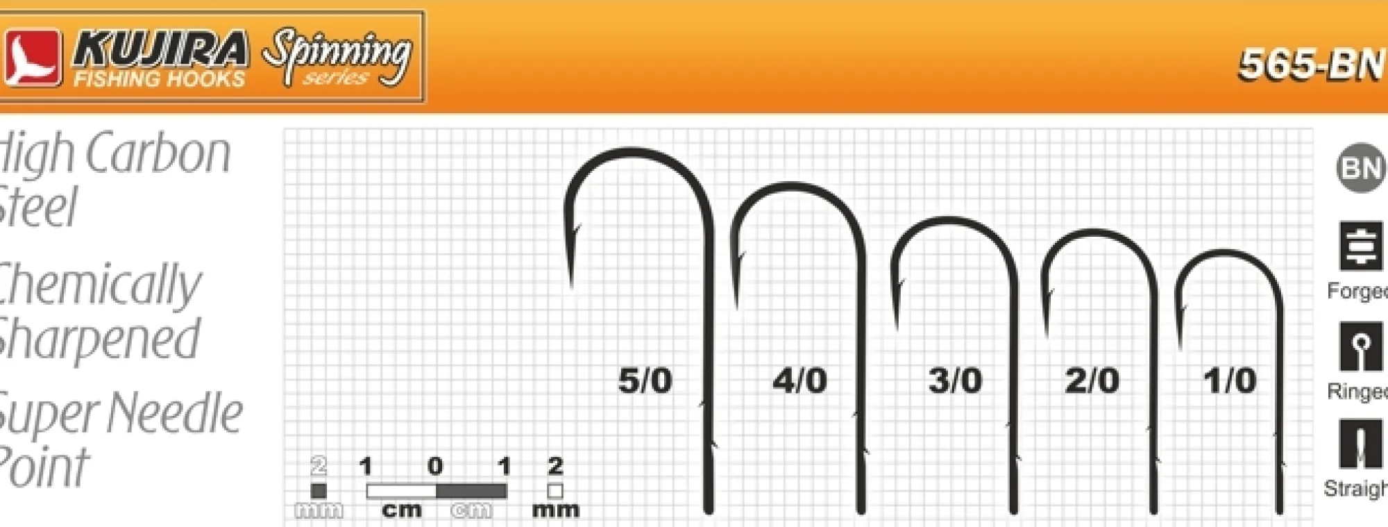 Sale KUJIRA 565BN koukku #5/0 5kpl