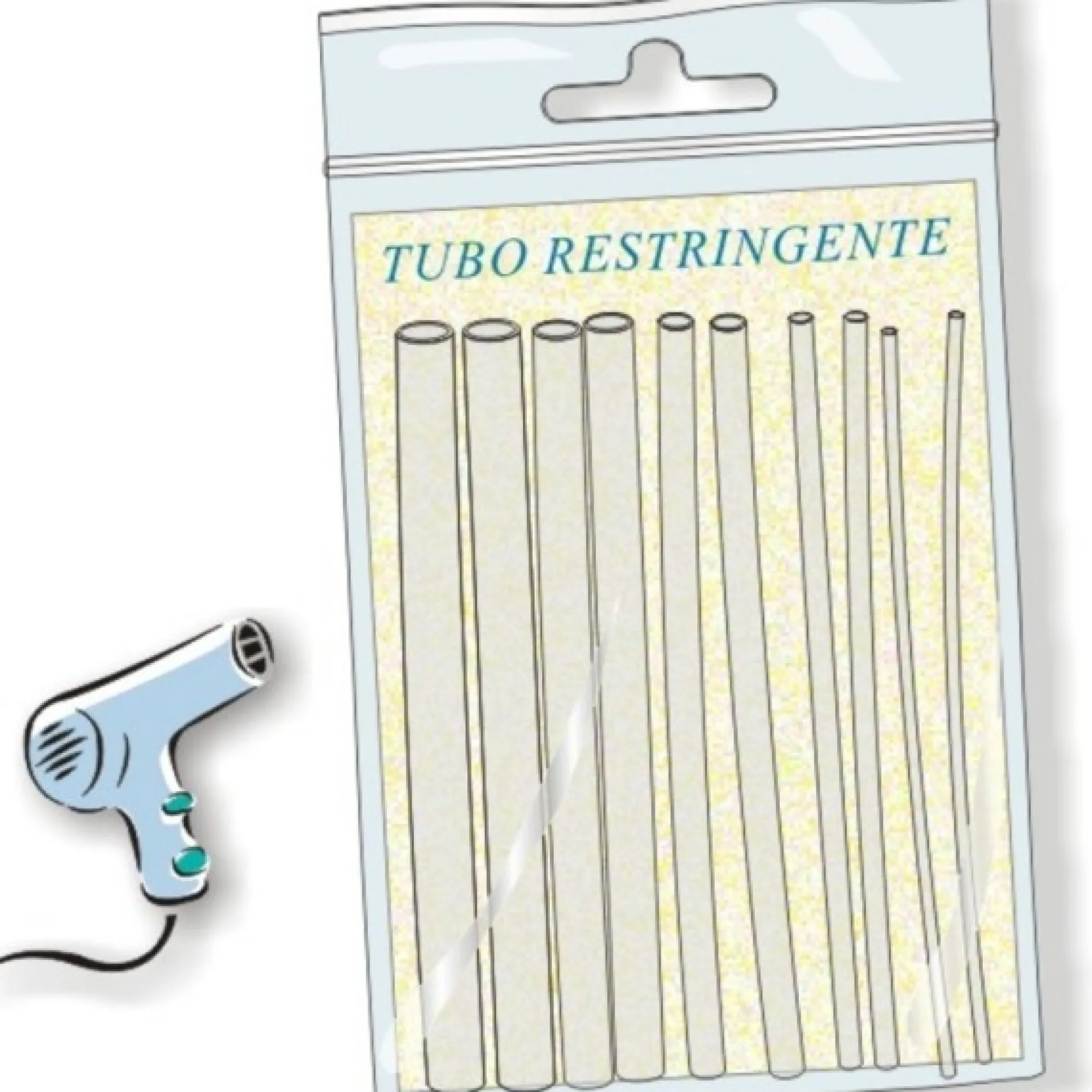 Clearance Stonfo Kutistesukka kirkas 2,4mm 8cm 8kpl