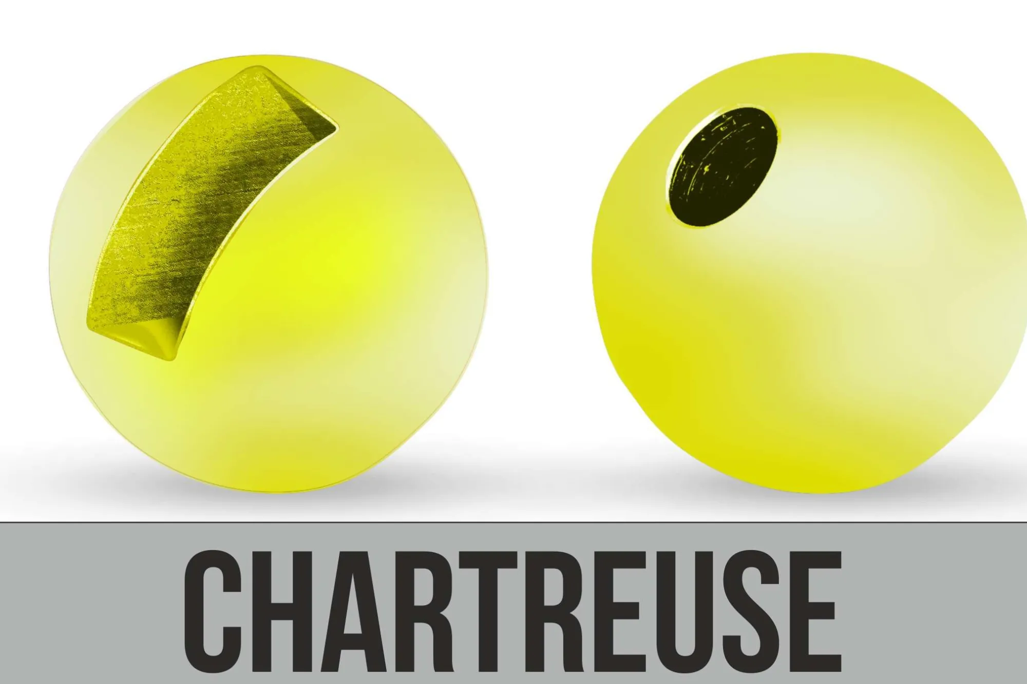 New Traper Lovitettu volframikuula 2,5mm chartreuse 10kpl