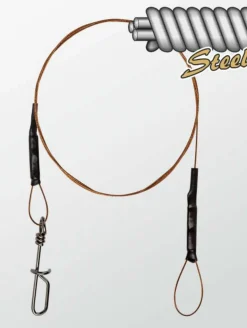 Clearance Traper Predator leader teräsperuke pikalukolla 50cm 18kg 1kpl