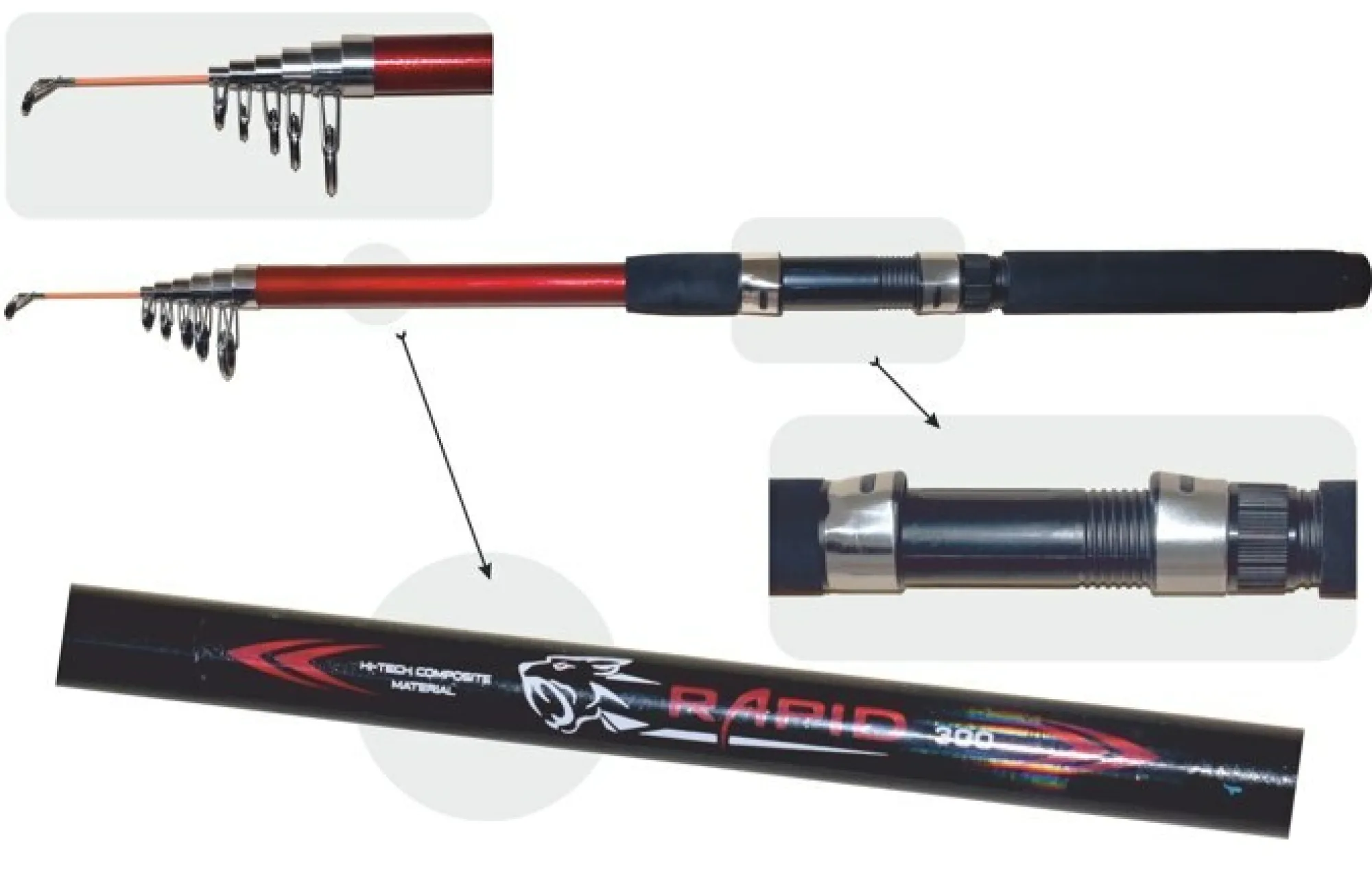 Outlet Onkitukku Rapid Bolo tele 210cm 10-40g