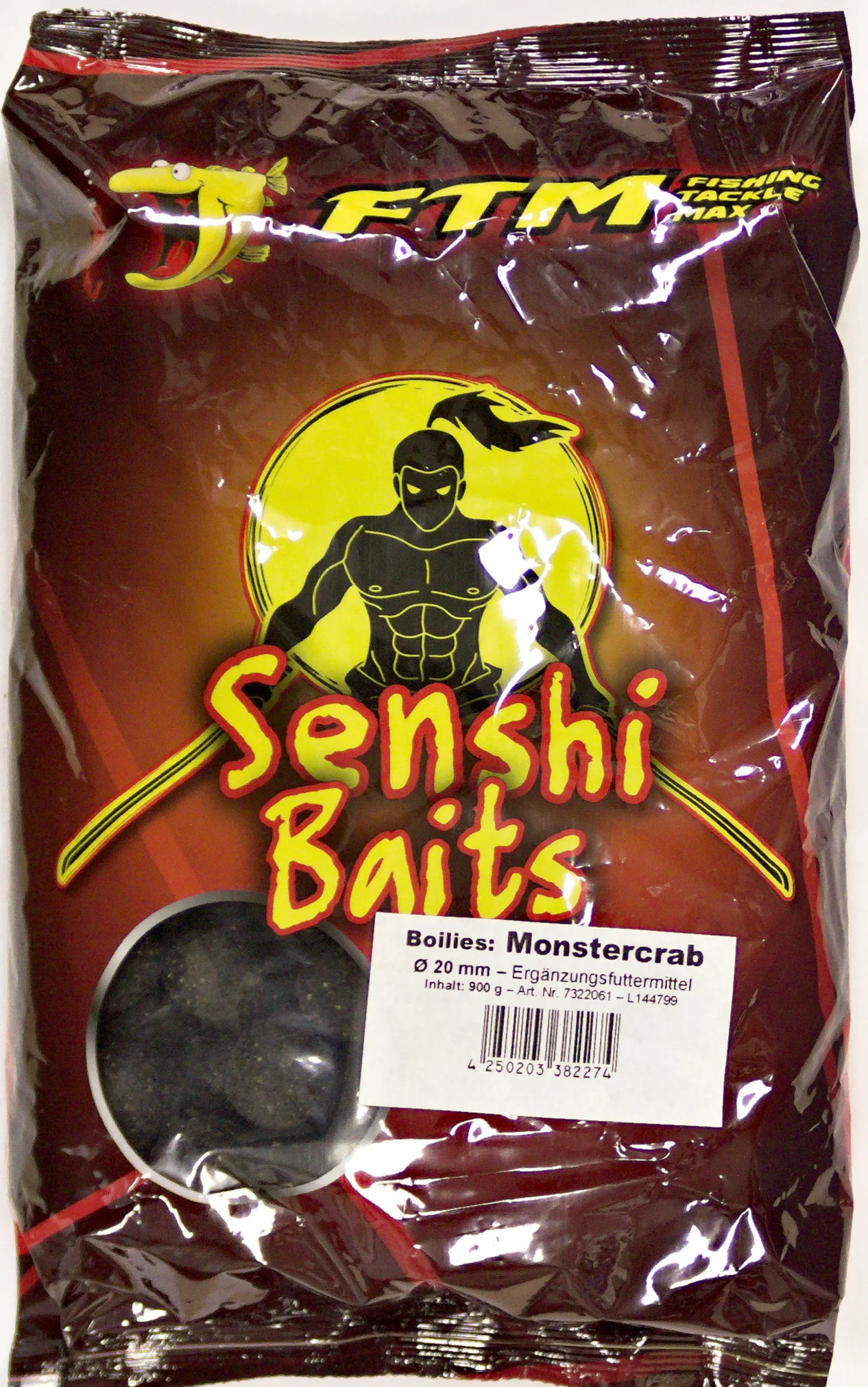 Discount Onkitukku Senshi Baits Boilies 20mm Monstercrab 900g
