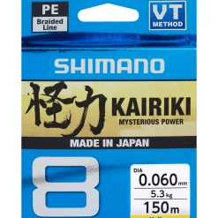 Online Shimano Kairiki 8x 150m 0,20mm 17,1kg keltainen