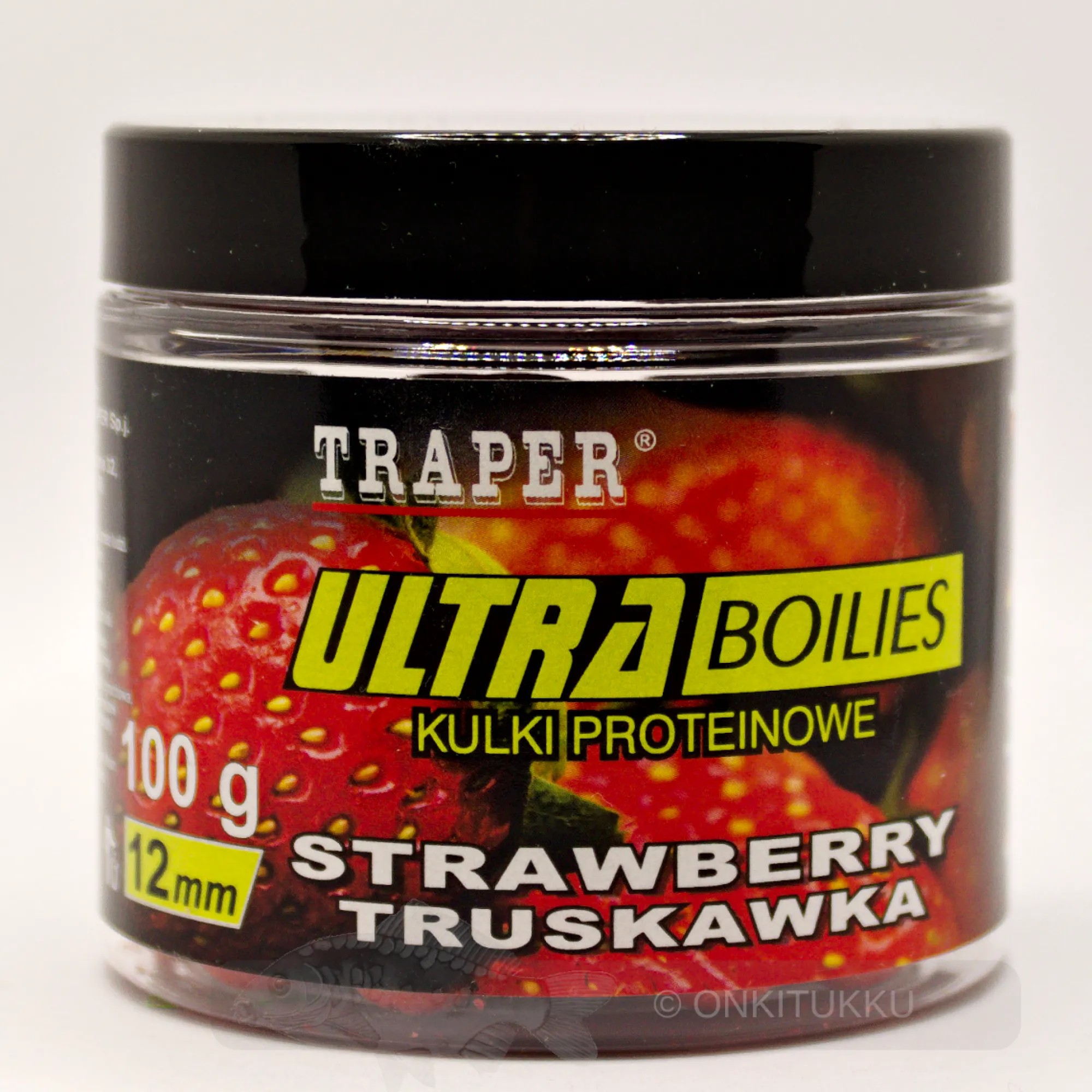 Online Traper Ultra boilies Strawberry, mansikka 12mm 100g