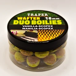 New Traper Wafter Duo Boilies Vanilla/Scopex, vanilja/scopex 16mm 40g
